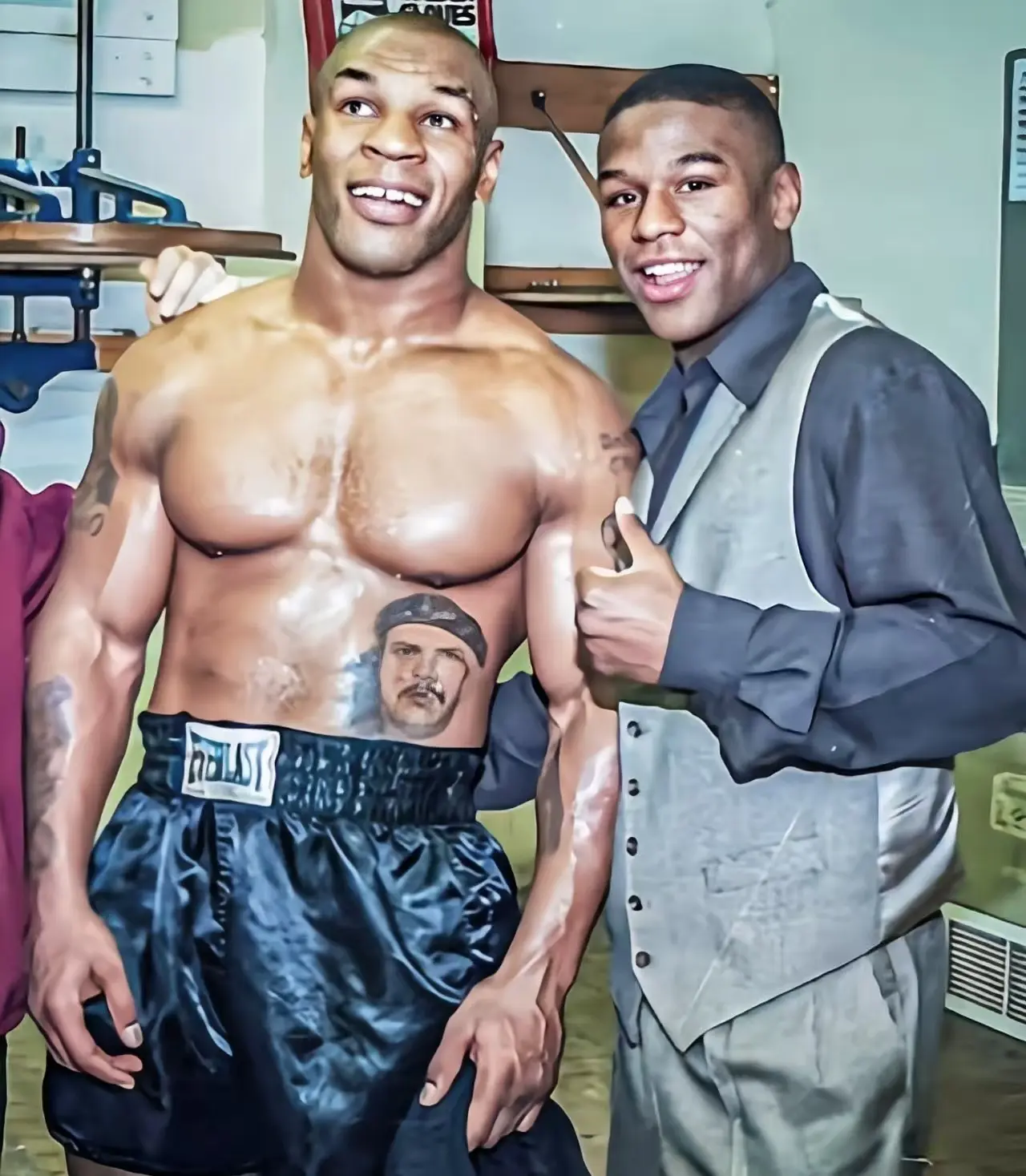 从体格的角, 梅威瑟取得, 儿上学都要